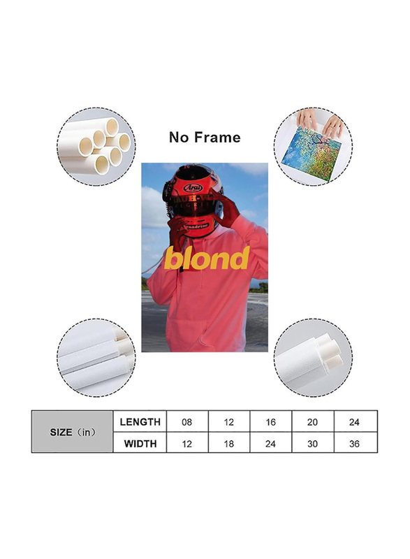 Zelbuck Frank Ocean Blond Canvas Poster, Multicolour