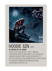 A Boogie Wit Da Hoodie Rappe SZN Music Album Cover Canvas Poster, 16 x 24 inch, Multicolour