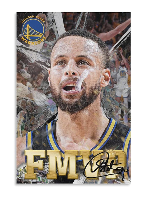 Stephen Curry Wall Art Canvas Poster, Multicolour