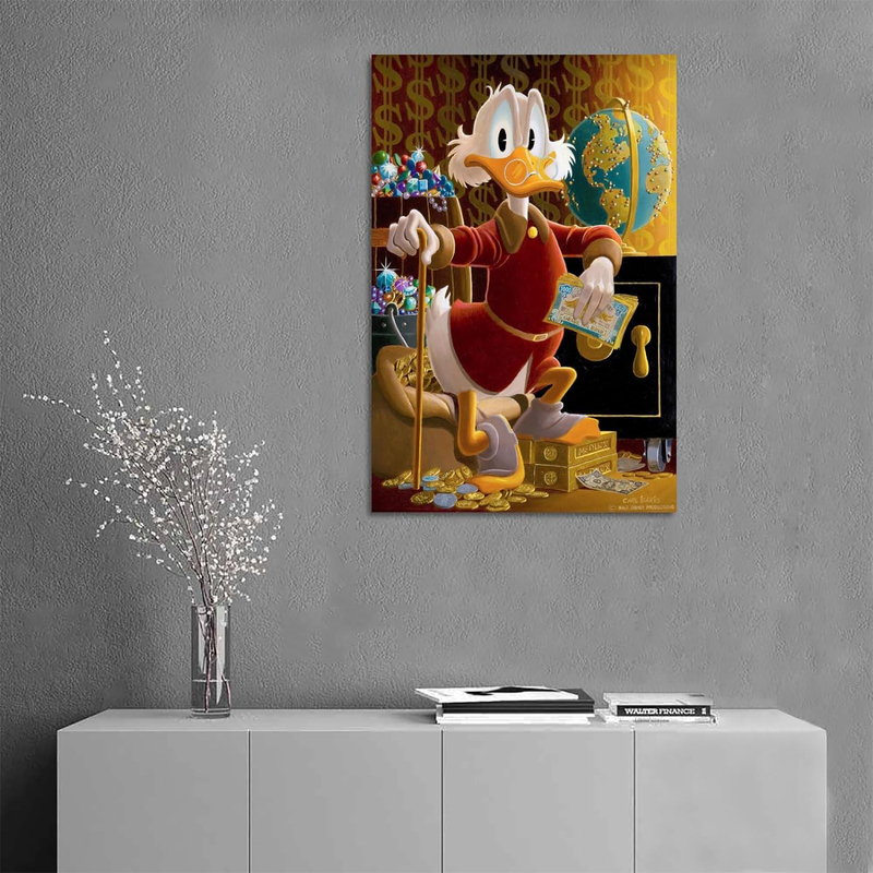 Liinh Carl Barks Uncle Scrooge Mcduck Poster, 16 x 24-inch, Multicolour
