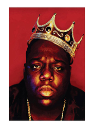 Qtipy 12 x 18-Inch Canvas Funny Biggie Poster Wall Art, Multicolour