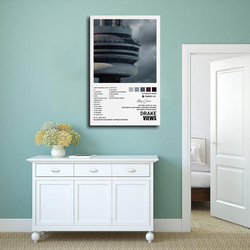 Qewrt Drake Views Album Cover Poster, 12 x 18-inch, Multicolour