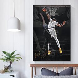 Anthony Davis Poster Wall Art Canvas Print Poster, Multicolour