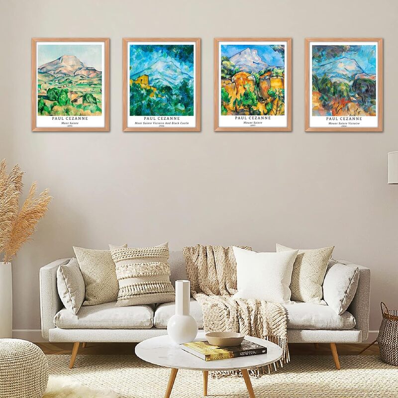 Berkin Arts Wall Art Unframed Prints Giclee Art Paper, 11 x 14 inch, 4 Pieces, Multicolour