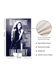 Lana Del Rey Ultraviolence Poster Art Wall Canvas Pictures for Modern Office Decor Vintage Prints Unframed Tubiey, 12 x 18 inch, Black/White