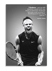 Niokum Rafael Nadal The Motivational Posters, 16 x 24 inch, Multicolour