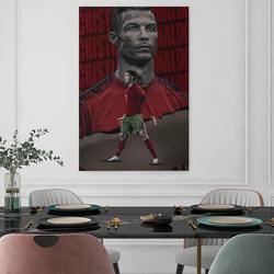 Nitdodi Football Stars Cristiano Ronaldo & Lionel Messi Canvas Poster, Multicolour