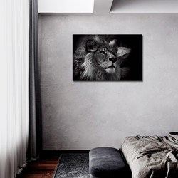 First Wall Art Lion Head Portrait Wall Art, Multicolour