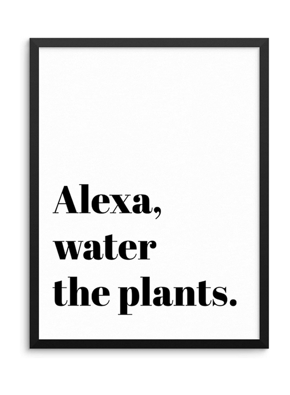 Sincerely, Not Funny Sarcastic Quote Print Water the Plants Wall Poster, 11 x 14 inch, Black/White