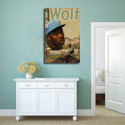 Okeymed Poster Music Wolf Album Cover Poster, Multicolour