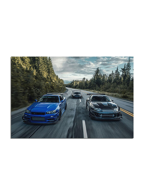 

Linking Car Poster Jdm Supra VS R34 Canvas Art Wall Prints Room Decor Posters for Bedroom, Home Decoration, 12 x 18 inch, Multicolour