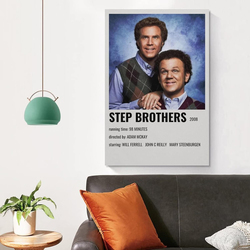 Veab Movie Posters For Room Aesthetic 90s Step Brothers Canvas Art, Multicolour