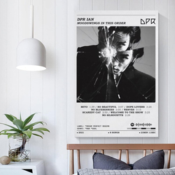 DPR Unframed Canvas 12 x 18-Inch DPR Ian "Moodswings In This Order" Album Art Poster, Black-White