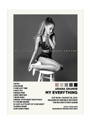 12 x 18-Inch Unframed Canvas Ariana Grande My Everything Album Cover Poster Wall Art, Multicolour