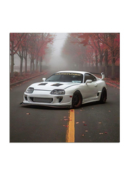 Linking Car Poster Jdm Supra MK4 Canvas Art Wall Prints for Bedroom Painting, 16 x 16 inch, Multicolour