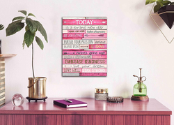 Thrlveart Inspirational Quotes Wall Decor Poster, Pink