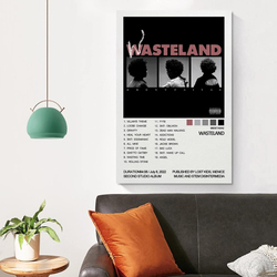 Ypxzzj Brent Poster Faiyaz Wasteland Album Cover Poster, Multicolour