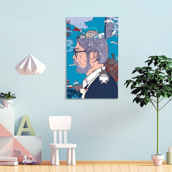 Hitecera Art Poster Collection Hayao Miyazaki's Movies 1 Poster Decorative Painting Canvas Wall Art Living Room Posters Bedroom Painting 40 x 60cm, Multicolour