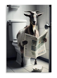 Gynaver Goat Canvas Wall Poster, 30 x 45cm, Multicolour