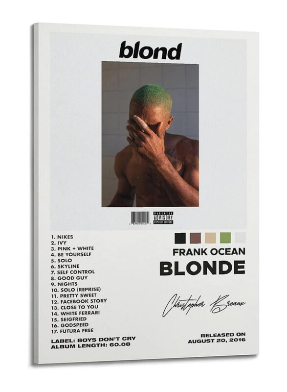 Chixx Frank Ocean Blonde Album Cover Posters, 24 x 36 inch, Multicolour