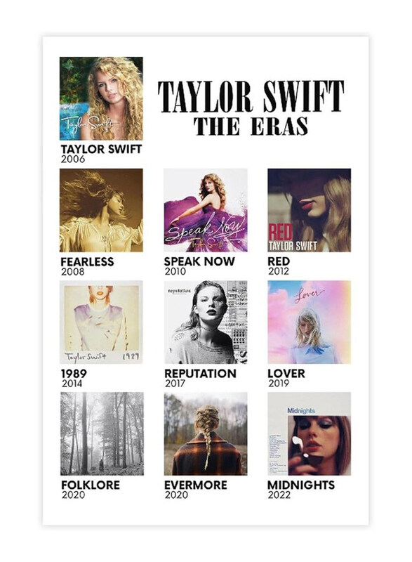 

YANSHENG Unframed Canvas 16 x 24-Inch Taylor Swift The Eras Poster, Multicolour