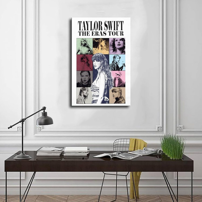 CNMLGB Taylor Swift The Iras Tour Album Fabric Poster for Bedroom Decoration, Sports Landscape, Office Room Decor, Multicolour