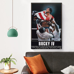 Shigle Rocky Balboa Iv Motivational Movie Poster, Multicolour