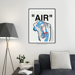 Liya Hypebeast Air Sneaker Poster, Multicolour