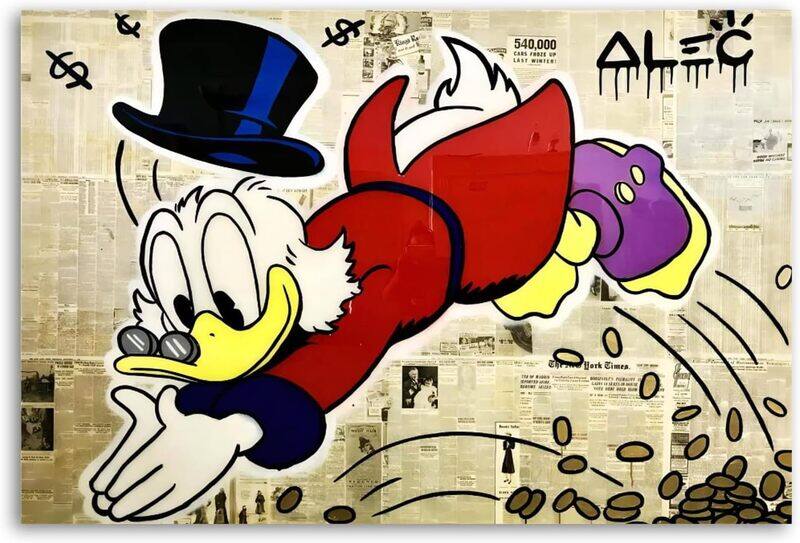 

IWL Scrooge McDuck Scrooge Poster Decorative Painting Canvas Wall Art, 12 x 18 inch, Multicolour