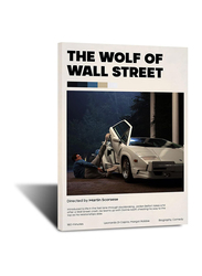 Auetrcls The Wolf of Wall Street Classic Movie Canvas Poster, Multicolour