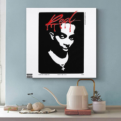 SUANYE Playboy Carti Whole Lotta Red Album Cover Poster, Multicolour