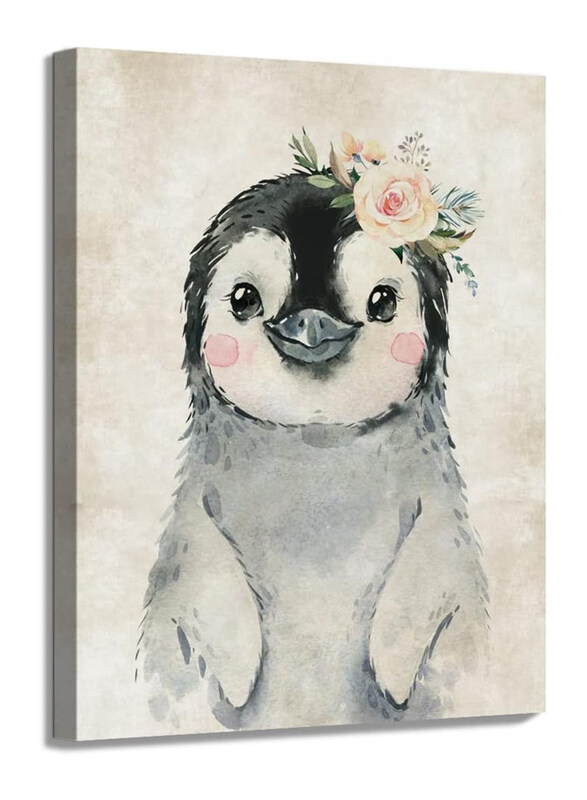 

Oridomy Cute Penguin Baby Wall Art Poster, Multicolour