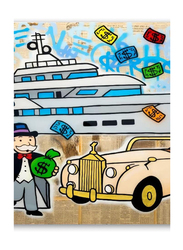 EWM Alec Monopolys Yacht Rolls Canvas Art Poster, 16 x 24 inch, Multicolour