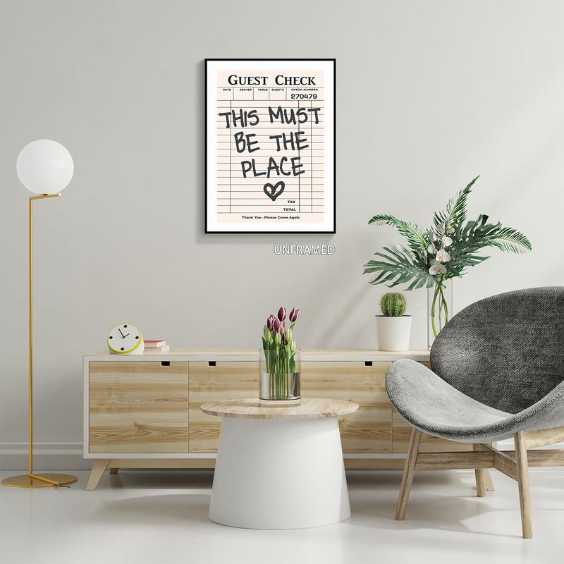 Prinajssiad This Must Be The Place Canvas Wall Art Poster Unframed, 16 x 24 inch, Multicolour