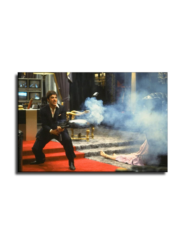 Lmv Al Pacino Became Tony Montana in Canvas Art Poster, Multicolour