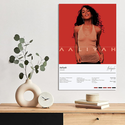 Kgarb Aaliyah Music Album Canvas Posters, 12 x 18inch, Multicolour