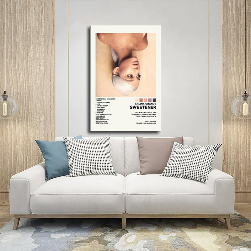 Ouncla Ariana Sweetener Album Cover Canvas Poster, 40 x 60cm, Multicolour