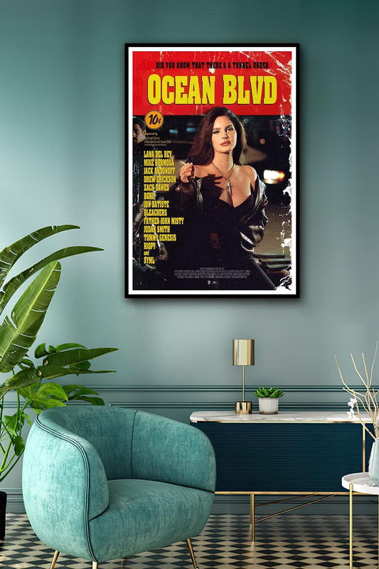 Navovo Lana Del Rey Canvas Poster, 16 x 24-inch, Multicolour