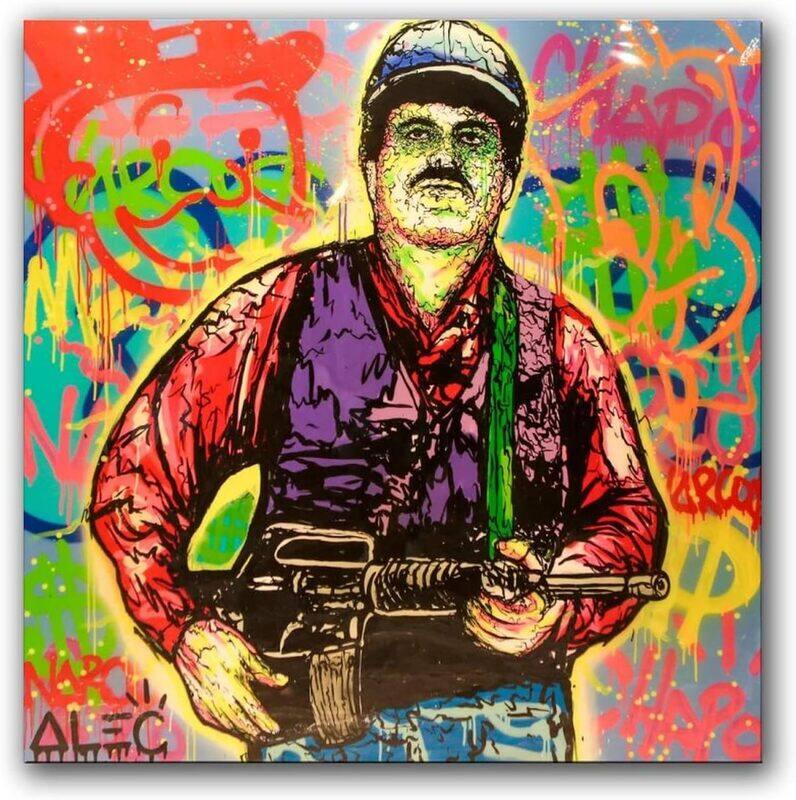 

CJQ Alec-Monopolys Graffiti El Chapo Poster, Multicolour