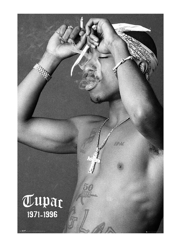 

Tainsi Asher Gift Tupac, Smoke Matte Poster, 28 x 43cm, Grey