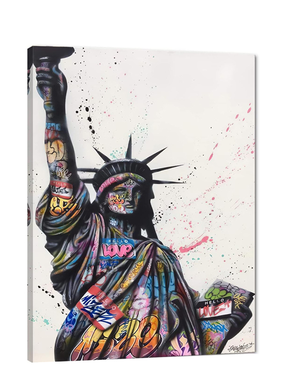 Yatsen Bridge Statue of Liberty Graffiti Version Wall Art, Multicolour