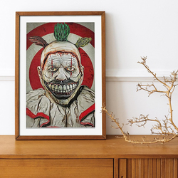 Ljldshangb The Clown Horror Poster, Multicolour