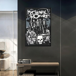 Bjiao My Chemical Romance Hip Hop Music Canvas Wall Art Poster, 12 x 18 inch, Multicolour