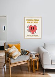 Artivo Retro Poster Heart Kindness Matters, Multicolour