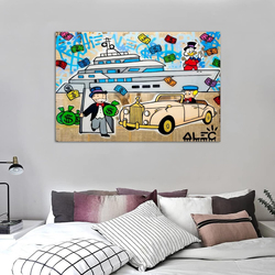 EWM Alec Monopolys Yacht Rolls Canvas Art Poster, 16 x 24 inch, Multicolour