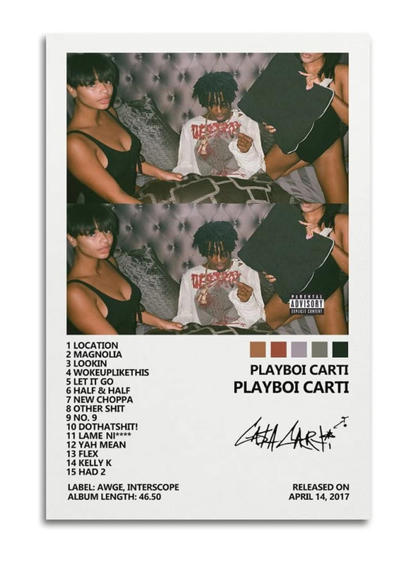 Suanye Playboi Carti Album Cover Poster, 16 x 24 inch, Multicolour