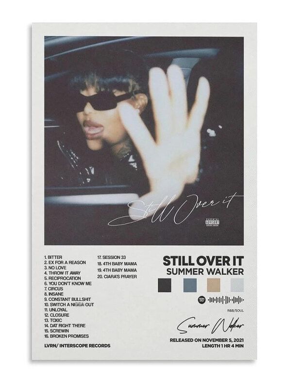 

Astral Astrl Summer Walker Still Over It Album Cover Canvas Poster, Multicolour