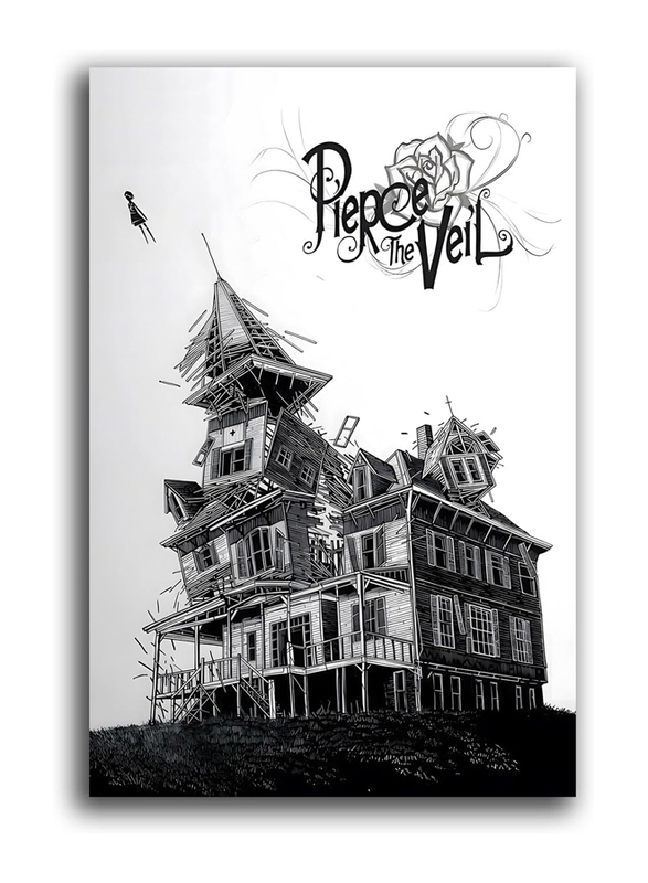 

Nurcix Pierce The Veil Posters Collide with The Sky Music Album Poster, 12 x18 inch, Black/White