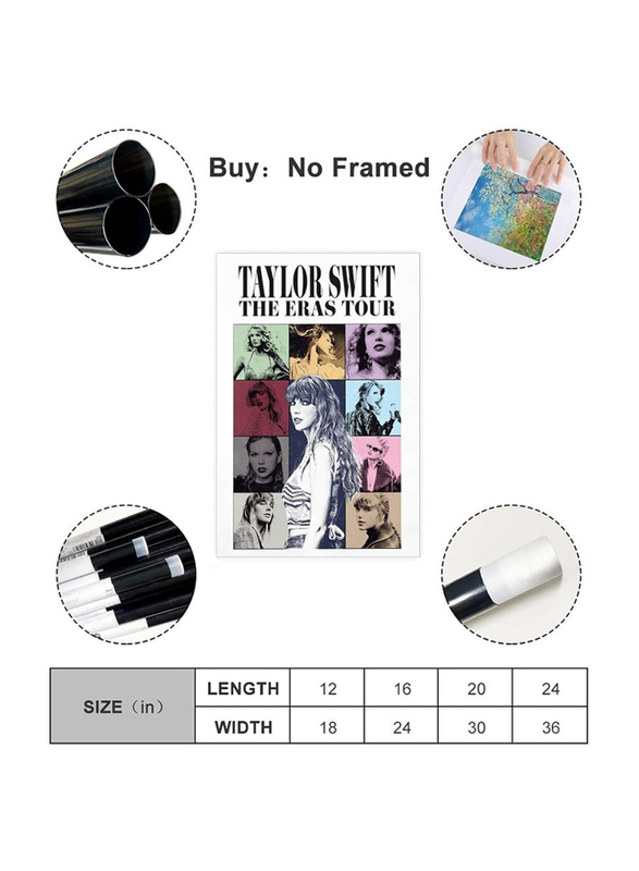 CNMLGB Taylor Swift The Iras Tour Album Fabric Poster for Bedroom Decoration, Sports Landscape, Office Room Decor, Multicolour