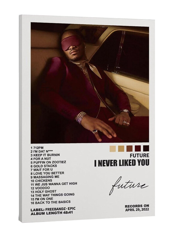 

Doopz Future I Never Liked You Album Cover Canvas Poster, 16 x 24-inch, Multicolour